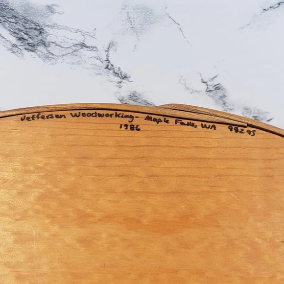 Shaker Box Jefferson Woodworking Smithsonian Shops Vintage - Picture 5 of 9